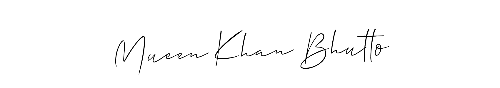 Make a beautiful signature design for name Mueen Khan Bhutto. Use this online signature maker to create a handwritten signature for free. Mueen Khan Bhutto signature style 2 images and pictures png