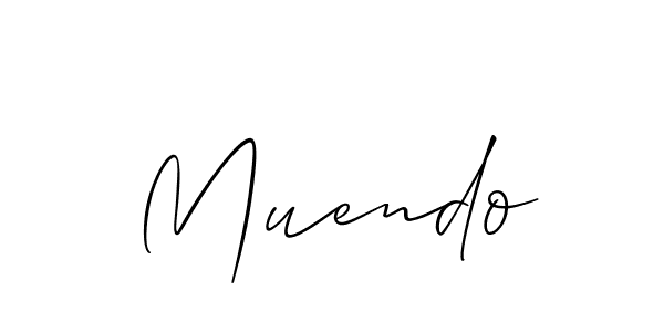 Muendo stylish signature style. Best Handwritten Sign (Allison_Script) for my name. Handwritten Signature Collection Ideas for my name Muendo. Muendo signature style 2 images and pictures png