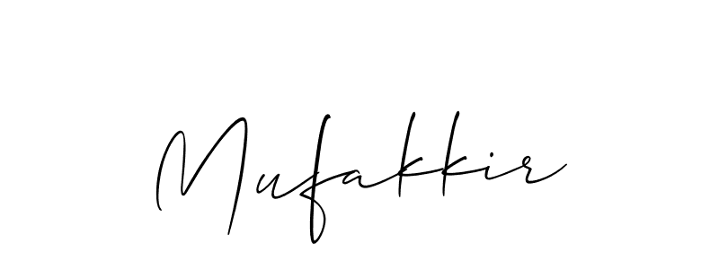 Similarly Allison_Script is the best handwritten signature design. Signature creator online .You can use it as an online autograph creator for name Mufakkir. Mufakkir signature style 2 images and pictures png