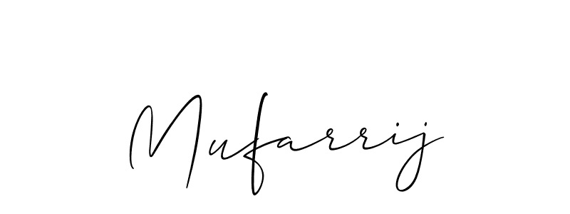 Make a beautiful signature design for name Mufarrij. Use this online signature maker to create a handwritten signature for free. Mufarrij signature style 2 images and pictures png