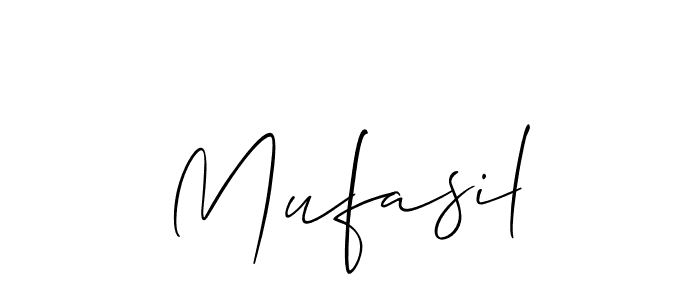 Similarly Allison_Script is the best handwritten signature design. Signature creator online .You can use it as an online autograph creator for name Mufasil. Mufasil signature style 2 images and pictures png