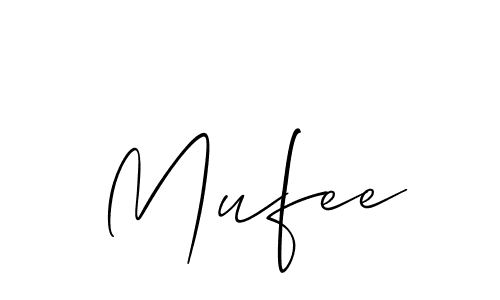 Also You can easily find your signature by using the search form. We will create Mufee name handwritten signature images for you free of cost using Allison_Script sign style. Mufee signature style 2 images and pictures png