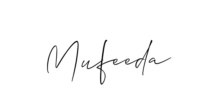 Best and Professional Signature Style for Mufeeda. Allison_Script Best Signature Style Collection. Mufeeda signature style 2 images and pictures png