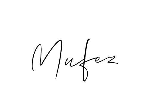 Design your own signature with our free online signature maker. With this signature software, you can create a handwritten (Allison_Script) signature for name Mufez. Mufez signature style 2 images and pictures png