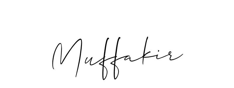 The best way (Allison_Script) to make a short signature is to pick only two or three words in your name. The name Muffakir include a total of six letters. For converting this name. Muffakir signature style 2 images and pictures png