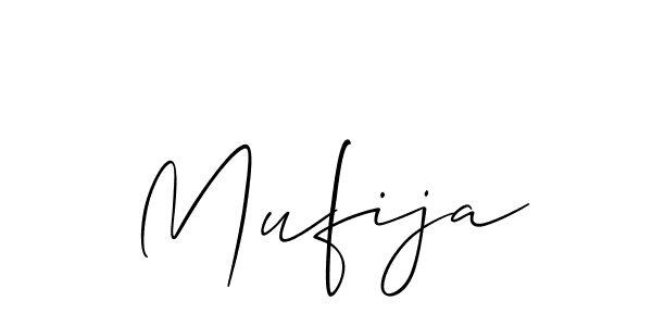 Mufija stylish signature style. Best Handwritten Sign (Allison_Script) for my name. Handwritten Signature Collection Ideas for my name Mufija. Mufija signature style 2 images and pictures png