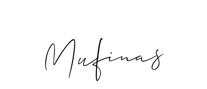 Allison_Script is a professional signature style that is perfect for those who want to add a touch of class to their signature. It is also a great choice for those who want to make their signature more unique. Get Mufinas name to fancy signature for free. Mufinas signature style 2 images and pictures png