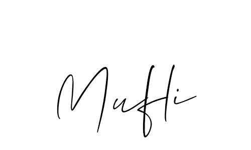 You should practise on your own different ways (Allison_Script) to write your name (Mufli) in signature. don't let someone else do it for you. Mufli signature style 2 images and pictures png