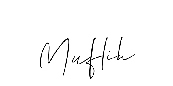 Best and Professional Signature Style for Muflih. Allison_Script Best Signature Style Collection. Muflih signature style 2 images and pictures png