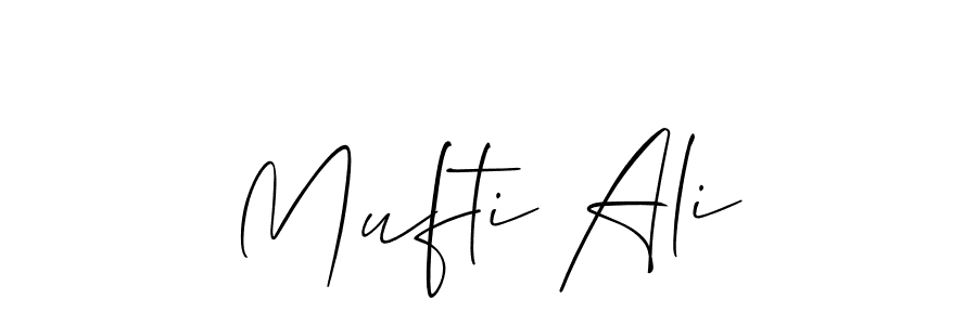 Make a beautiful signature design for name Mufti Ali. Use this online signature maker to create a handwritten signature for free. Mufti Ali signature style 2 images and pictures png