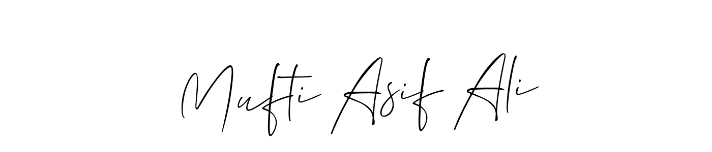 Make a beautiful signature design for name Mufti Asif Ali. Use this online signature maker to create a handwritten signature for free. Mufti Asif Ali signature style 2 images and pictures png