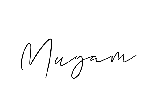 Design your own signature with our free online signature maker. With this signature software, you can create a handwritten (Allison_Script) signature for name Mugam. Mugam signature style 2 images and pictures png