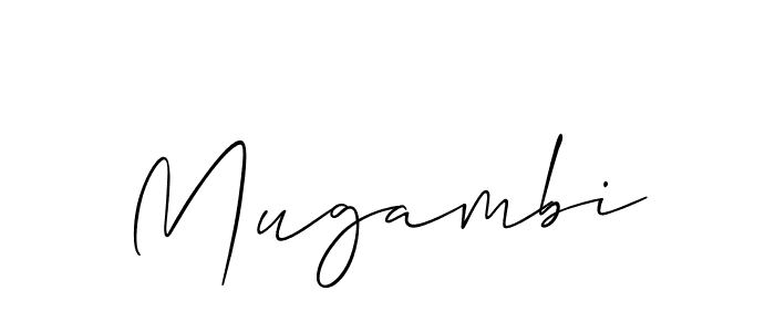 It looks lik you need a new signature style for name Mugambi. Design unique handwritten (Allison_Script) signature with our free signature maker in just a few clicks. Mugambi signature style 2 images and pictures png