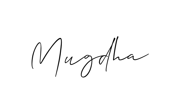 Once you've used our free online signature maker to create your best signature Allison_Script style, it's time to enjoy all of the benefits that Mugdha name signing documents. Mugdha signature style 2 images and pictures png