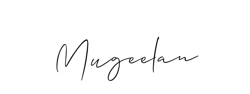 You can use this online signature creator to create a handwritten signature for the name Mugeelan. This is the best online autograph maker. Mugeelan signature style 2 images and pictures png
