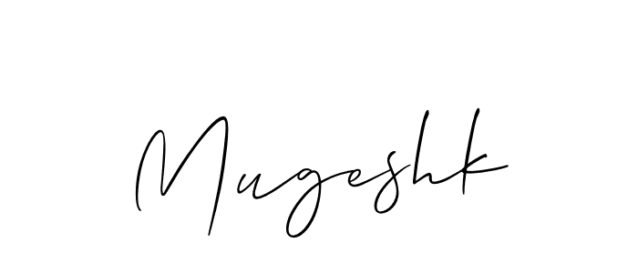 This is the best signature style for the Mugeshk name. Also you like these signature font (Allison_Script). Mix name signature. Mugeshk signature style 2 images and pictures png