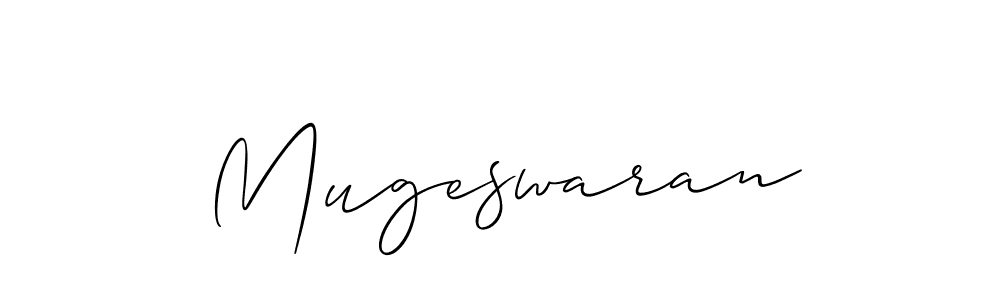Make a short Mugeswaran signature style. Manage your documents anywhere anytime using Allison_Script. Create and add eSignatures, submit forms, share and send files easily. Mugeswaran signature style 2 images and pictures png