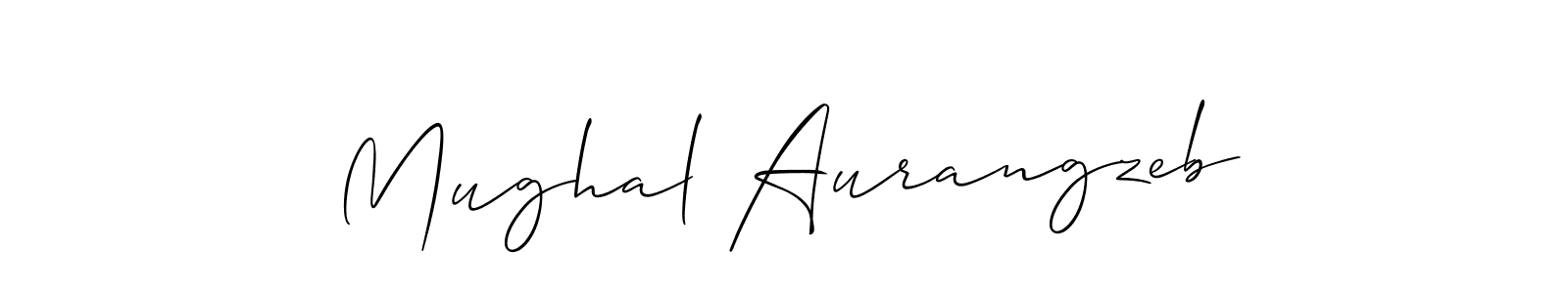 Make a beautiful signature design for name Mughal Aurangzeb. With this signature (Allison_Script) style, you can create a handwritten signature for free. Mughal Aurangzeb signature style 2 images and pictures png