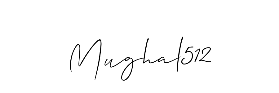 Design your own signature with our free online signature maker. With this signature software, you can create a handwritten (Allison_Script) signature for name Mughal512. Mughal512 signature style 2 images and pictures png