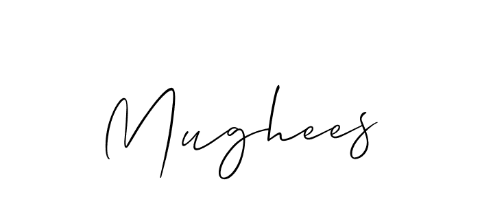 The best way (Allison_Script) to make a short signature is to pick only two or three words in your name. The name Mughees include a total of six letters. For converting this name. Mughees signature style 2 images and pictures png