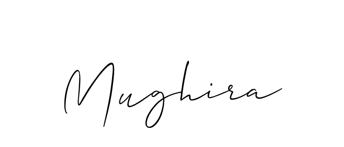 Make a beautiful signature design for name Mughira. With this signature (Allison_Script) style, you can create a handwritten signature for free. Mughira signature style 2 images and pictures png