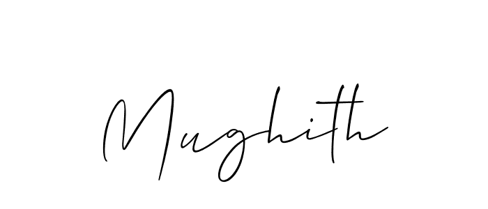 You can use this online signature creator to create a handwritten signature for the name Mughith. This is the best online autograph maker. Mughith signature style 2 images and pictures png