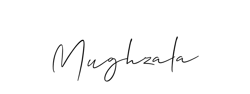 Also we have Mughzala name is the best signature style. Create professional handwritten signature collection using Allison_Script autograph style. Mughzala signature style 2 images and pictures png