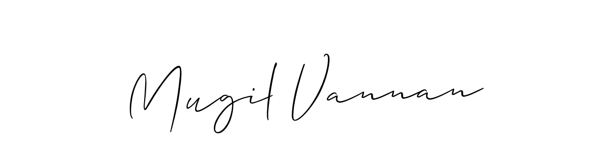 if you are searching for the best signature style for your name Mugil Vannan. so please give up your signature search. here we have designed multiple signature styles  using Allison_Script. Mugil Vannan signature style 2 images and pictures png