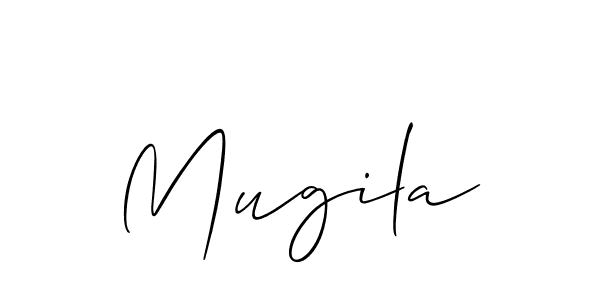 if you are searching for the best signature style for your name Mugila. so please give up your signature search. here we have designed multiple signature styles  using Allison_Script. Mugila signature style 2 images and pictures png