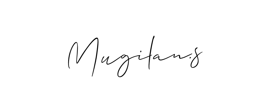 Once you've used our free online signature maker to create your best signature Allison_Script style, it's time to enjoy all of the benefits that Mugilan.s name signing documents. Mugilan.s signature style 2 images and pictures png