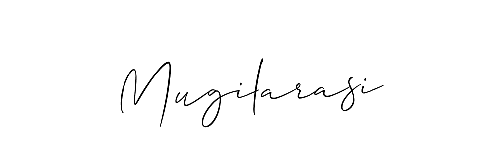 Mugilarasi stylish signature style. Best Handwritten Sign (Allison_Script) for my name. Handwritten Signature Collection Ideas for my name Mugilarasi. Mugilarasi signature style 2 images and pictures png