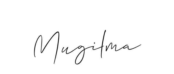 How to make Mugilma name signature. Use Allison_Script style for creating short signs online. This is the latest handwritten sign. Mugilma signature style 2 images and pictures png