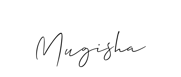 Design your own signature with our free online signature maker. With this signature software, you can create a handwritten (Allison_Script) signature for name Mugisha. Mugisha signature style 2 images and pictures png