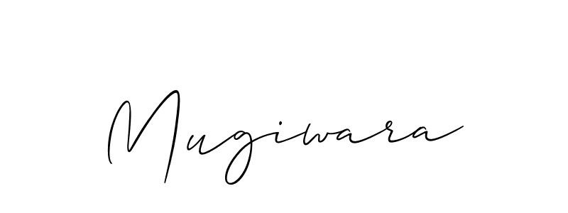 Use a signature maker to create a handwritten signature online. With this signature software, you can design (Allison_Script) your own signature for name Mugiwara. Mugiwara signature style 2 images and pictures png