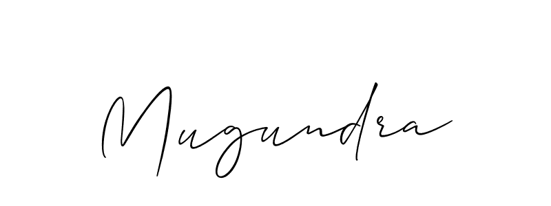 Use a signature maker to create a handwritten signature online. With this signature software, you can design (Allison_Script) your own signature for name Mugundra. Mugundra signature style 2 images and pictures png