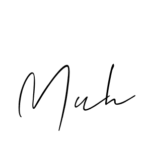 Muh stylish signature style. Best Handwritten Sign (Allison_Script) for my name. Handwritten Signature Collection Ideas for my name Muh. Muh signature style 2 images and pictures png