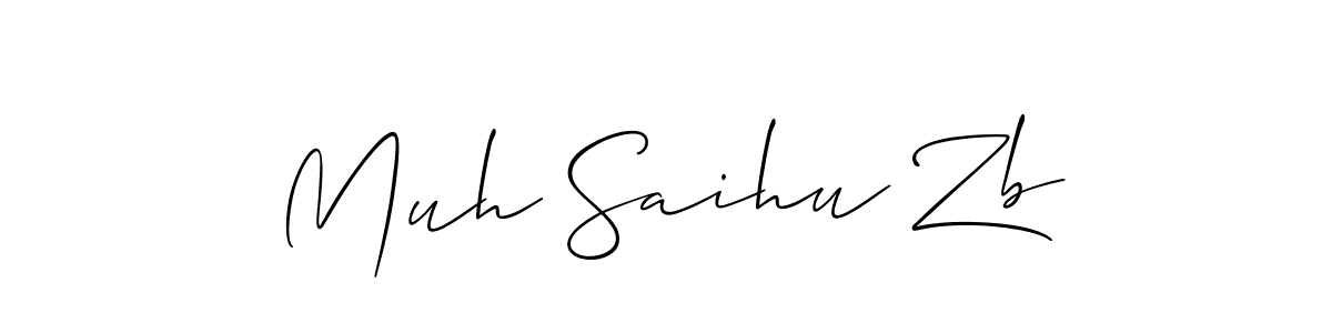 Best and Professional Signature Style for Muh Saihu Zb. Allison_Script Best Signature Style Collection. Muh Saihu Zb signature style 2 images and pictures png