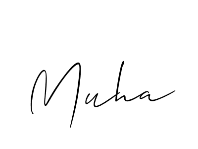 You should practise on your own different ways (Allison_Script) to write your name (Muha) in signature. don't let someone else do it for you. Muha signature style 2 images and pictures png
