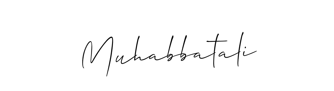 It looks lik you need a new signature style for name Muhabbatali. Design unique handwritten (Allison_Script) signature with our free signature maker in just a few clicks. Muhabbatali signature style 2 images and pictures png