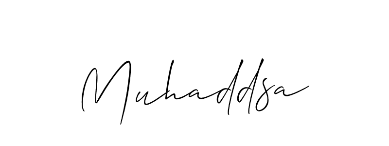 Make a short Muhaddsa signature style. Manage your documents anywhere anytime using Allison_Script. Create and add eSignatures, submit forms, share and send files easily. Muhaddsa signature style 2 images and pictures png