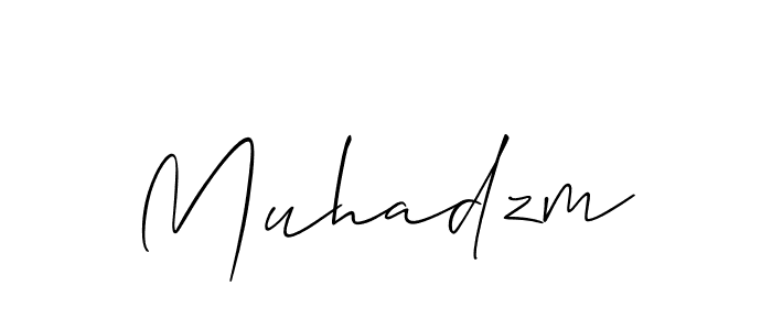 Also we have Muhadzm name is the best signature style. Create professional handwritten signature collection using Allison_Script autograph style. Muhadzm signature style 2 images and pictures png