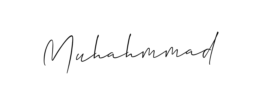 Use a signature maker to create a handwritten signature online. With this signature software, you can design (Allison_Script) your own signature for name Muhahmmad. Muhahmmad signature style 2 images and pictures png