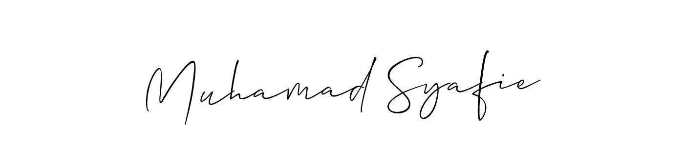 How to make Muhamad Syafie signature? Allison_Script is a professional autograph style. Create handwritten signature for Muhamad Syafie name. Muhamad Syafie signature style 2 images and pictures png