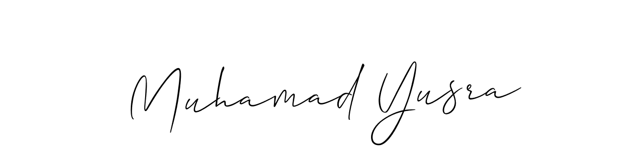 How to Draw Muhamad Yusra signature style? Allison_Script is a latest design signature styles for name Muhamad Yusra. Muhamad Yusra signature style 2 images and pictures png