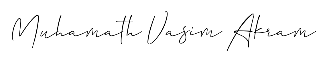 Create an unforgettable impression when signing with Muhamath Vasim Akram name styled in Allison_Script typography. 100% free online generator. Muhamath Vasim Akram signature style 2 images and pictures png
