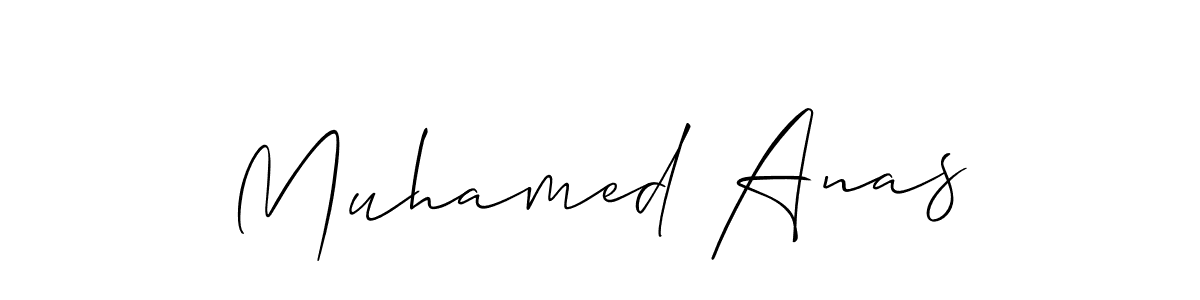 Create a beautiful signature design for name Muhamed Anas. With this signature (Allison_Script) fonts, you can make a handwritten signature for free. Muhamed Anas signature style 2 images and pictures png