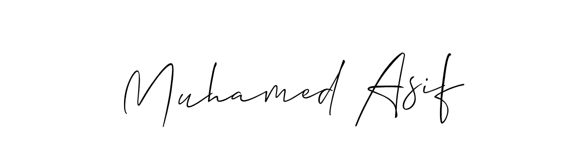 Similarly Allison_Script is the best handwritten signature design. Signature creator online .You can use it as an online autograph creator for name Muhamed Asif. Muhamed Asif signature style 2 images and pictures png