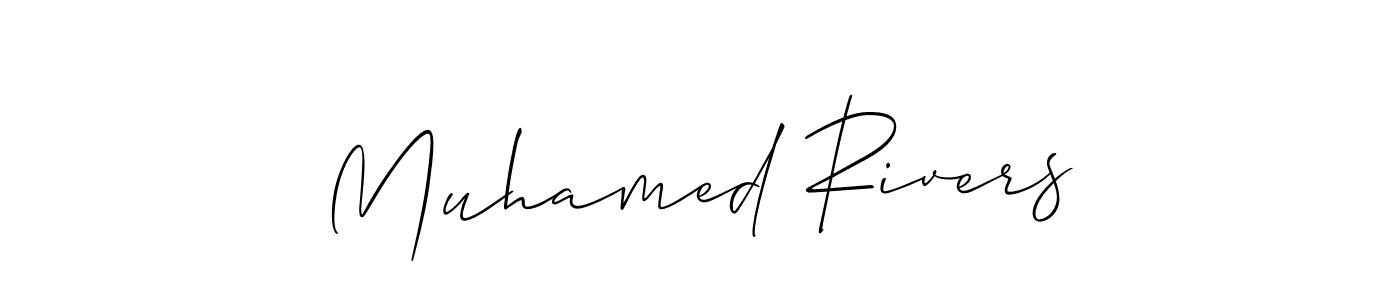 Make a beautiful signature design for name Muhamed Rivers. Use this online signature maker to create a handwritten signature for free. Muhamed Rivers signature style 2 images and pictures png