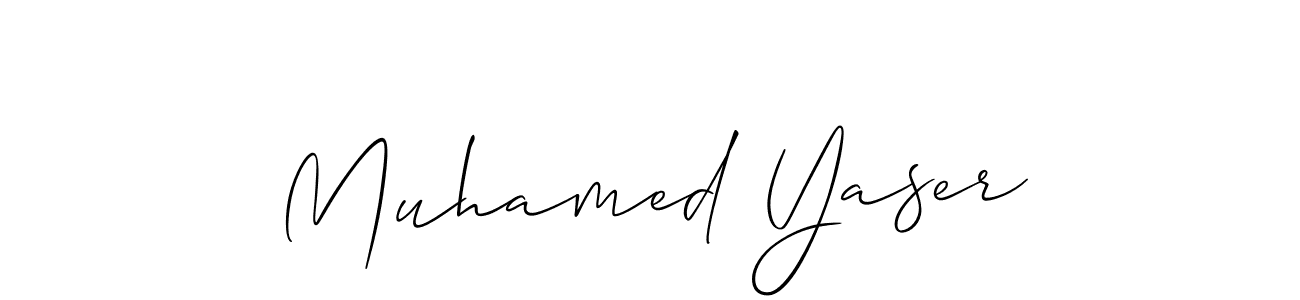 Make a beautiful signature design for name Muhamed Yaser. Use this online signature maker to create a handwritten signature for free. Muhamed Yaser signature style 2 images and pictures png