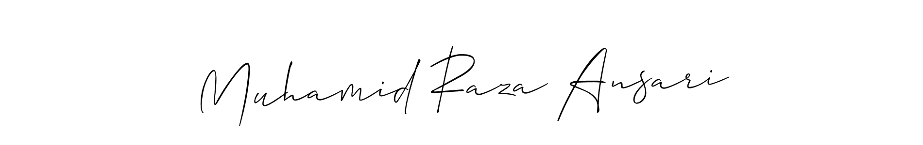 Check out images of Autograph of Muhamid Raza Ansari name. Actor Muhamid Raza Ansari Signature Style. Allison_Script is a professional sign style online. Muhamid Raza Ansari signature style 2 images and pictures png